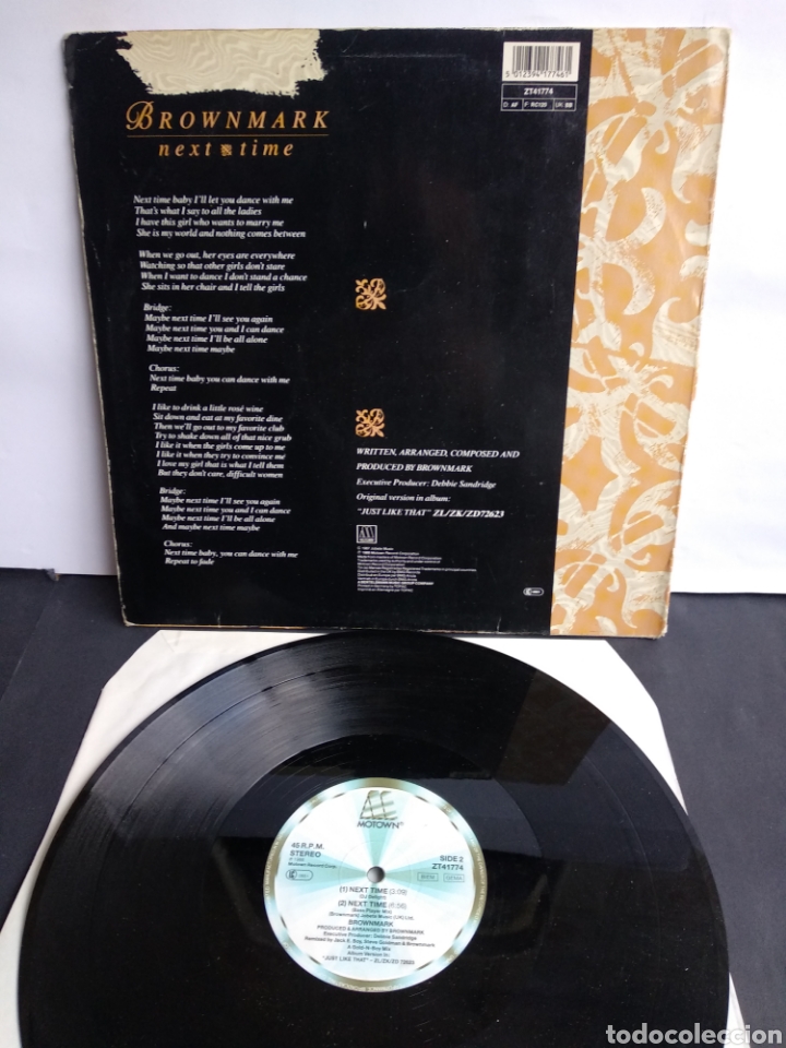 Discos de vinilo: *BROWNMARK, NEXT TIME, EU, MOTOWN, 1988 - Foto 2