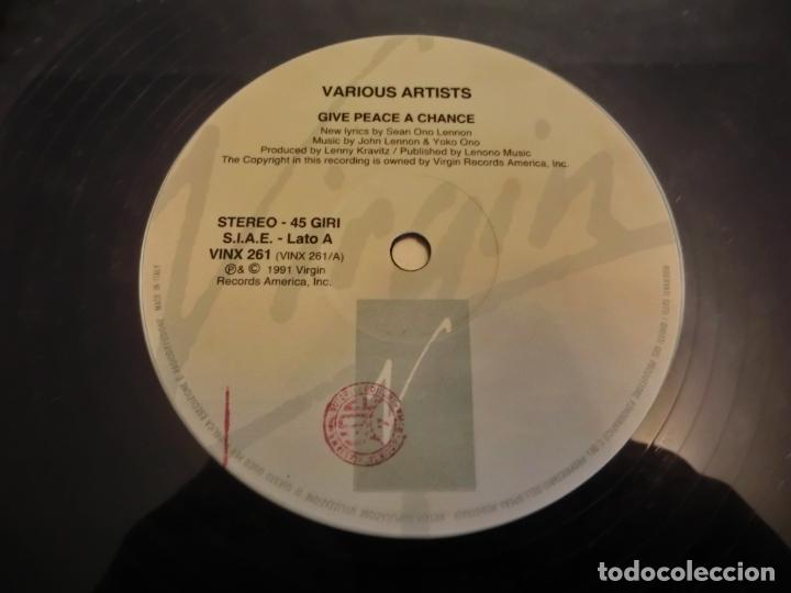 Discos de vinilo: GIVE PEACE A CHANCE - VARIOUS ARTISTS - Foto 3