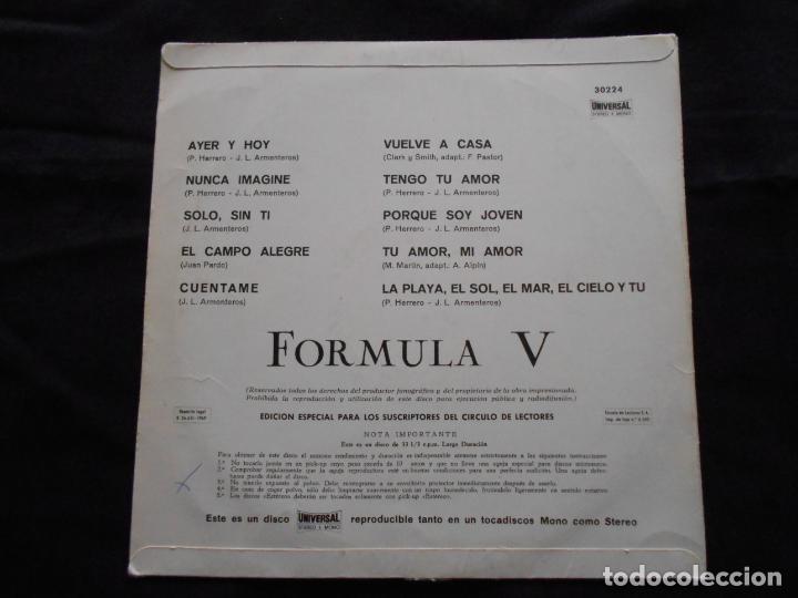 Discos de vinilo: FORMULA V // 10&rdquo; // EDICION ESPECIAL CIRCULO DE LECTORES - Foto 2