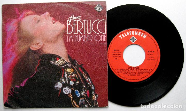 Discos de vinilo: Anne Bertucci - Im Number One - Single Telefunken 1982 BPY - Foto 1