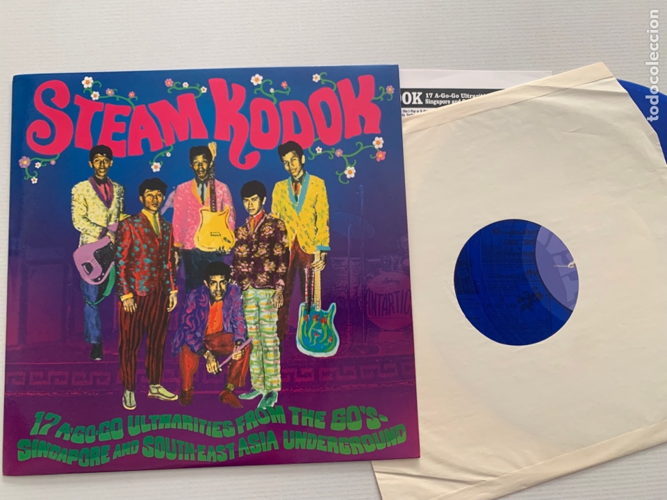 Discos de vinilo: Lp Steam Kodok vinilo azul del 2003 - Foto 1