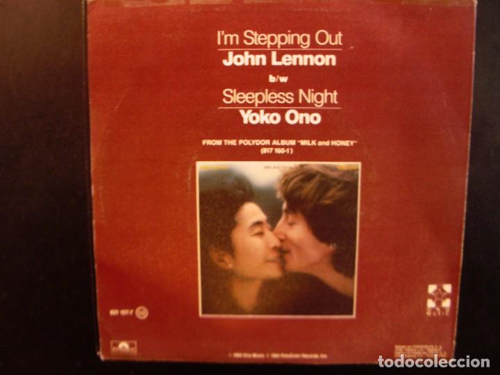 Discos de vinilo: JOHN LENNON- I&acute;M STEPPING OUT. SINGLE MINT - Foto 2