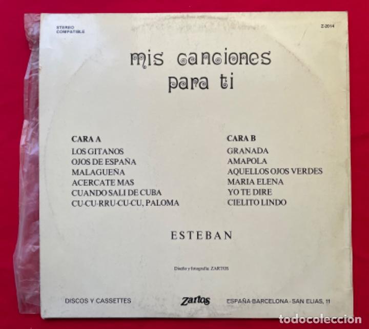 Discos de vinilo: ESTEBAN - MIS CANCIONES PARA TI. - Foto 6