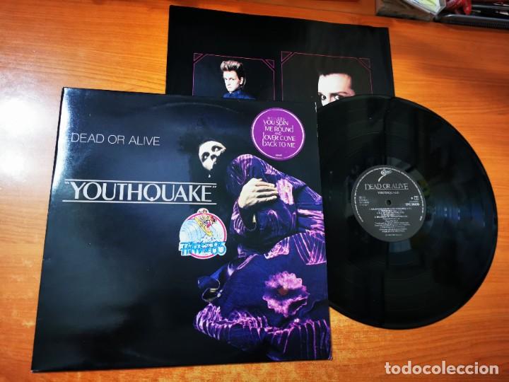 Discos de vinil: DEAD OR ALIVE Youthquake LP VINILO DEL A&Ntilde;O 1985 HOLANDA PEGATINA ORIGINAL ENCARTE CONTIENE 9 TEMAS