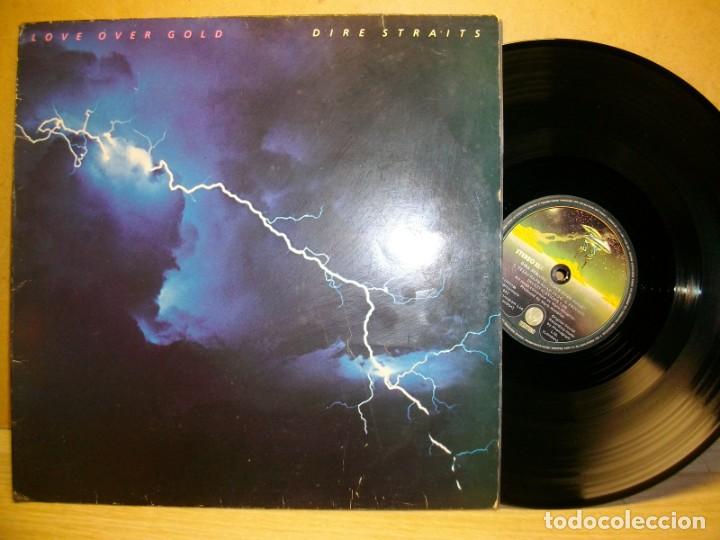 Discos de vinilo: Dire Straits &ndash; Love Over Gold 1982 LP - Foto 1
