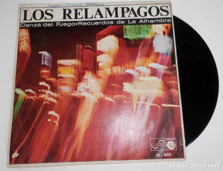 Discos de vinilo: DISCO SINGLE VINILLO DE LA BANDA LOS RELAMPAGOS - Foto 1
