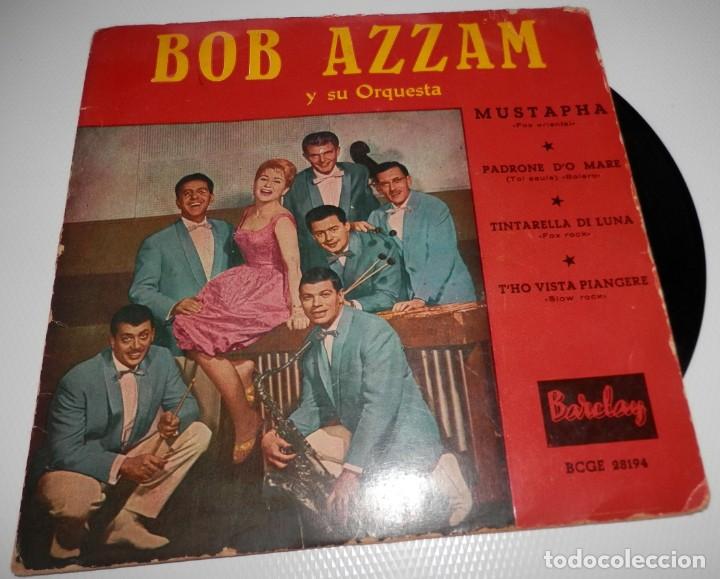 Discos de vinilo: DISCO SINGLE VINILLO DE BOB AZZAMY SU ORQUESTA - Foto 1