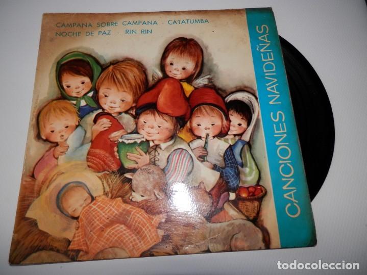 Discos de vinilo: DISCO SINGLE VINILLO DE CANCIONES NAVIDE&Ntilde;AS - Foto 1