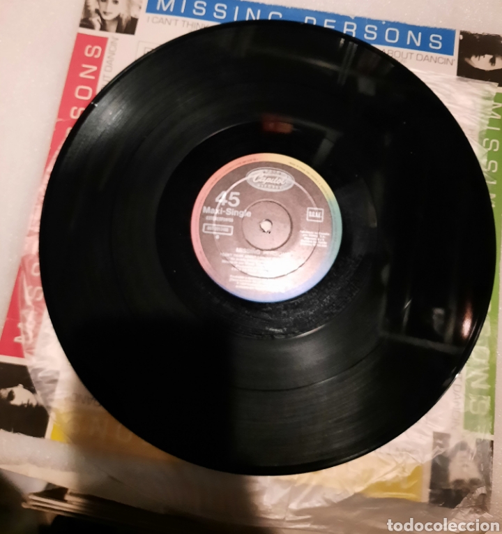 Discos de vinilo: Missing person - I cant think about dancin - Foto 2