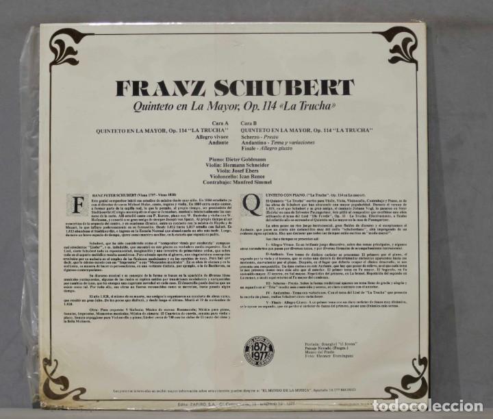 Discos de vinilo: LP. SCHUBERT. COLECCION RTVE 21 - Foto 3