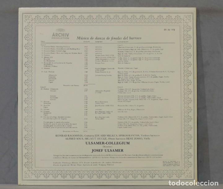 Discos de vinilo: LP. Ragossnig. MUSICA DANZA BARROCO - Foto 2