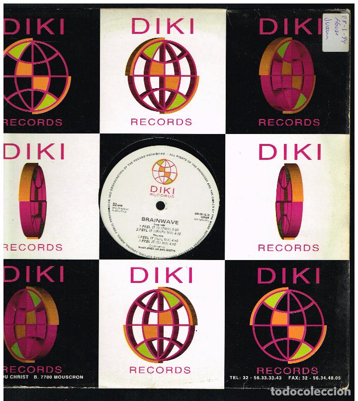 Discos de vinilo: BRAINWAVE - FEEL IT - MAXI SINGLE 1993 - ED. B&Eacute;LGICA - Foto 1
