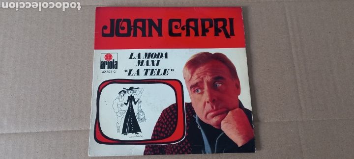 Discos de vinilo: Joan Capri Single La moda maxi La tele Ariola 1970 - Foto 1