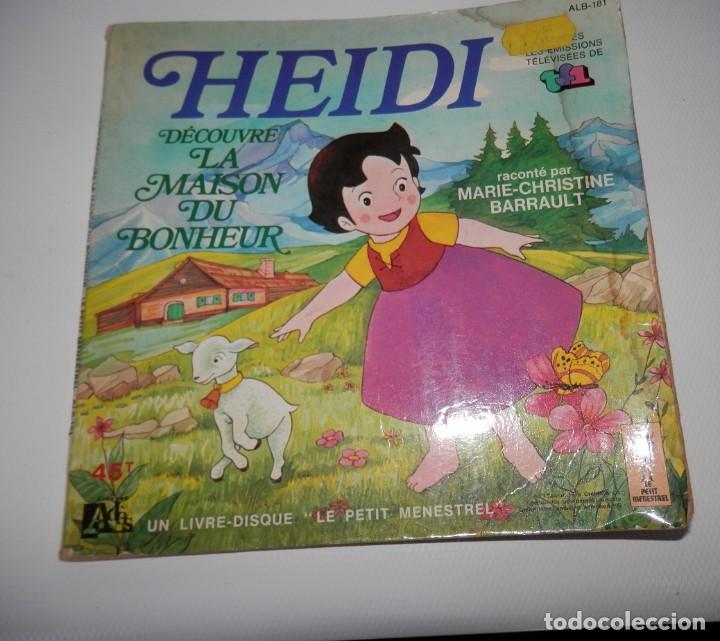 Discos de vinilo: CUENTO Y DISCO SINGLE VINILLO DE LA SERIE HEIDI - Foto 1