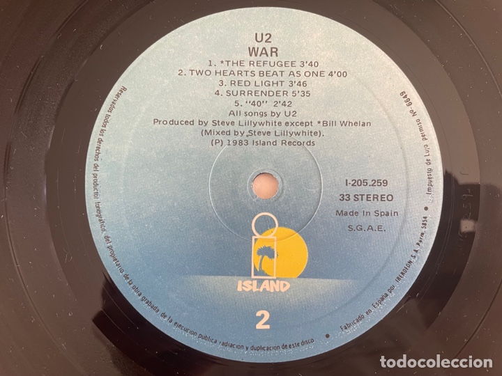 Discos de vinilo: U2 WAR - 1983 - Foto 5