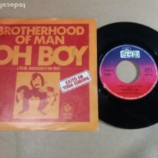 Discos de vinil: BROTHERHOOD OF MAN / OH BOY / SINGLE 7 PULGADAS. Lote 324317613