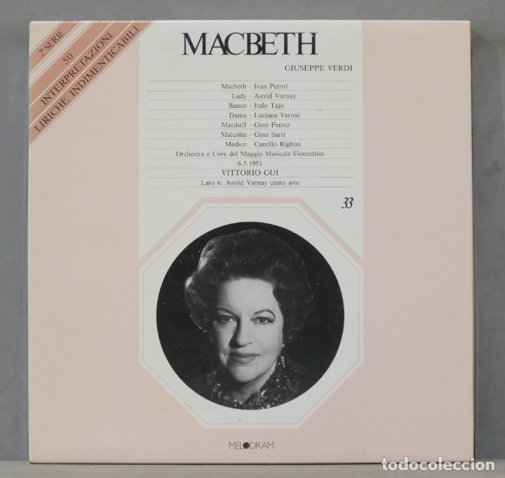 Discos de vinilo: CAJA LP. Macbeth. VERDI. GUI - Foto 1