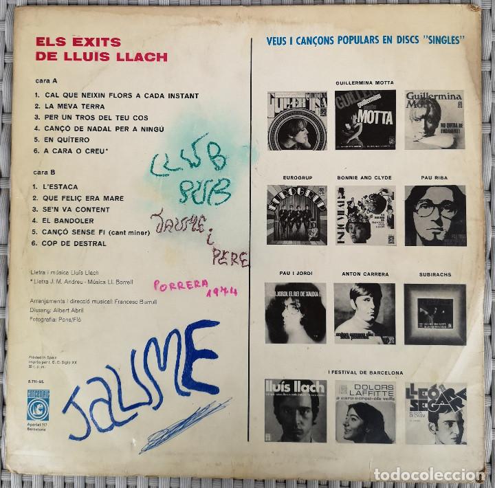 Discos de vinilo: VINILO LP - ELS EXITS DE LLUIS LLACH - Concentric - Foto 2