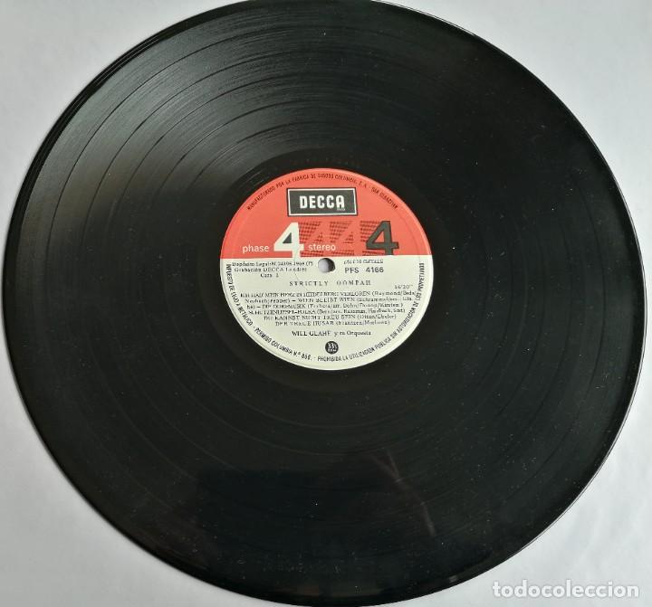 Discos de vinilo: Will Glah&eacute; y Su Orquesta, Strictly Oompah, Decca PFS 4166 - Foto 5