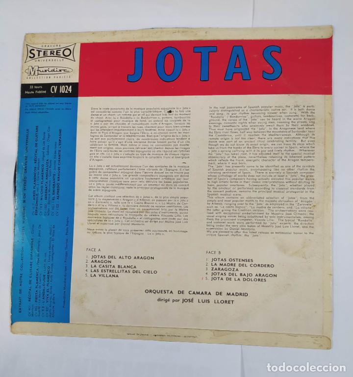 Discos de vinilo: JOTAS - ORQUESTA DE CAMARA DE MADRID - LP. TDKDA2 - Foto 2