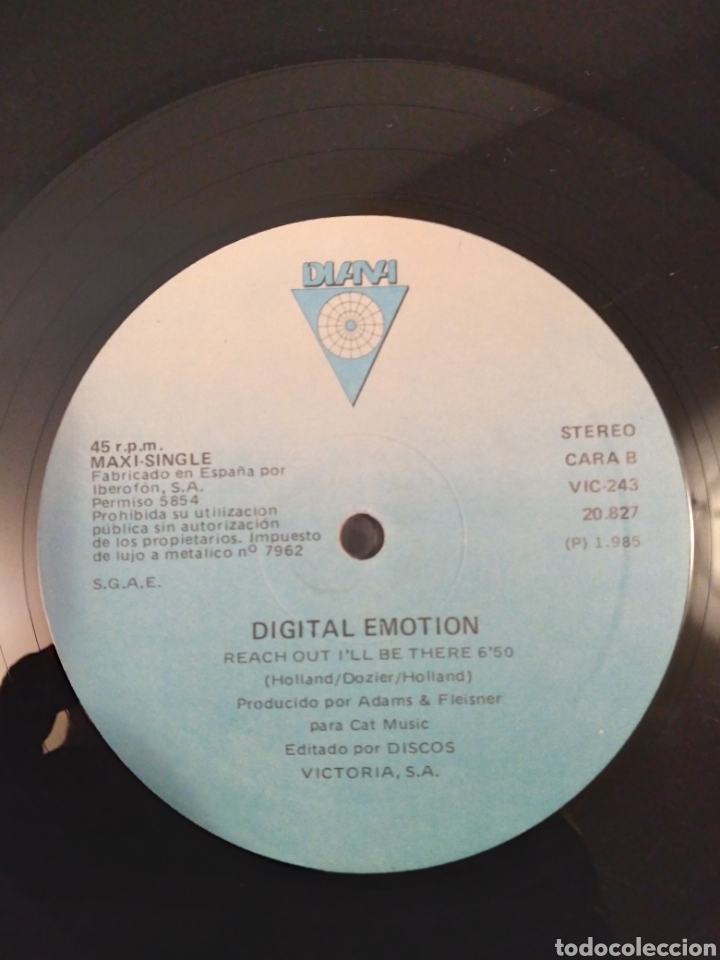 Discos de vinilo: DIGITAL EMOTION - TIME (BACK EN TIME) ES.85 - Foto 2