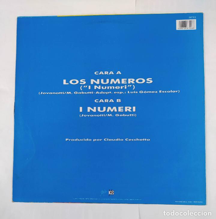 Discos de vinilo: JOVANOTTI. LOS NUMEROS. MAXI-SINGLE. TDKDA2 - Foto 2