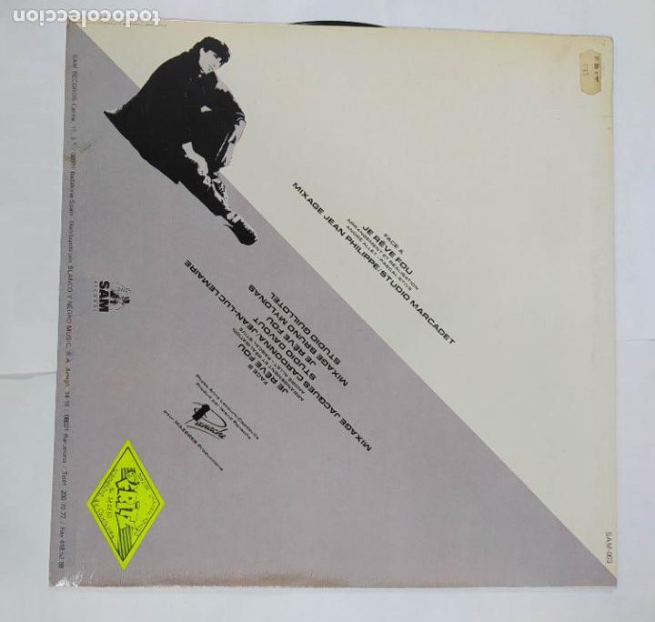 Discos de vinilo: MARK ALLISSON - JE R&Ecirc;VE FOU - MAXI-SINGLE. TDKDA2 - Foto 2