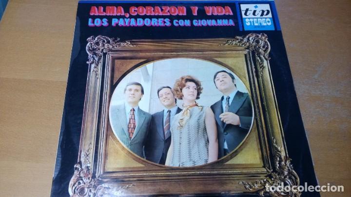 Vinyl records: LOS PAYADORES CON GIOVANNA ALMA CORAZON Y VIDA LP