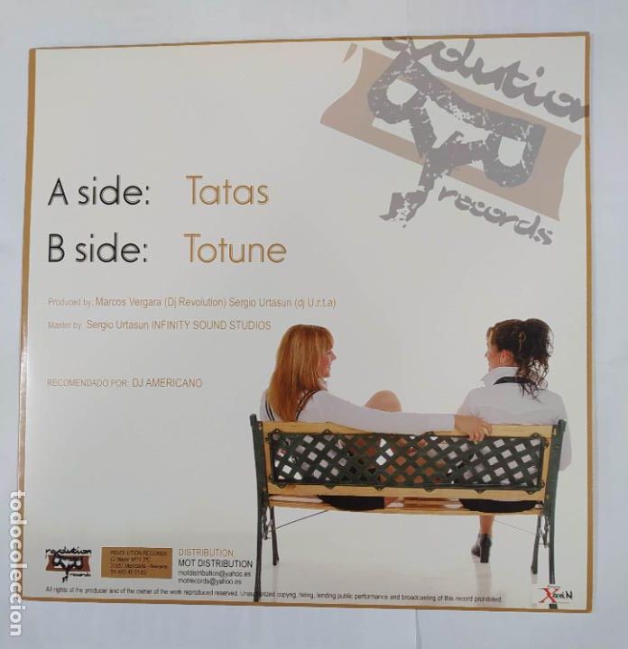 Discos de vinilo: DJ. REVOLUTION. TATAS. MAXI SINGLE. TDKDA2 - Foto 2