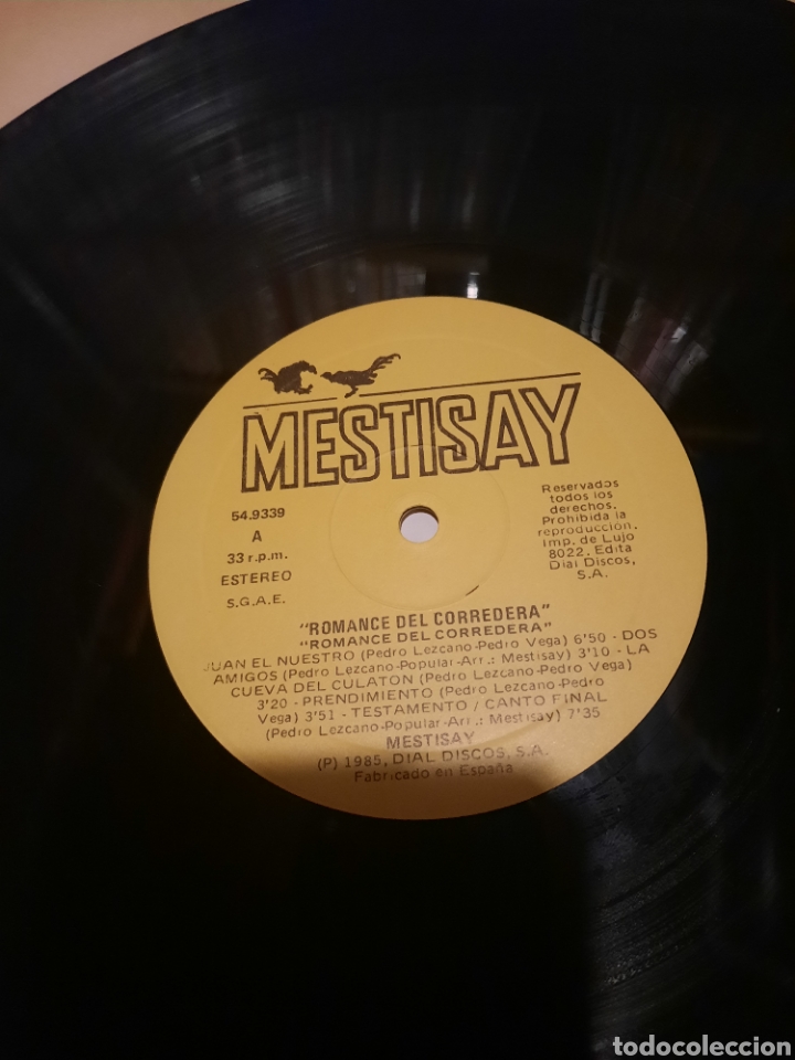 Discos de vinilo: Mestisay - romance del corredera - Foto 4
