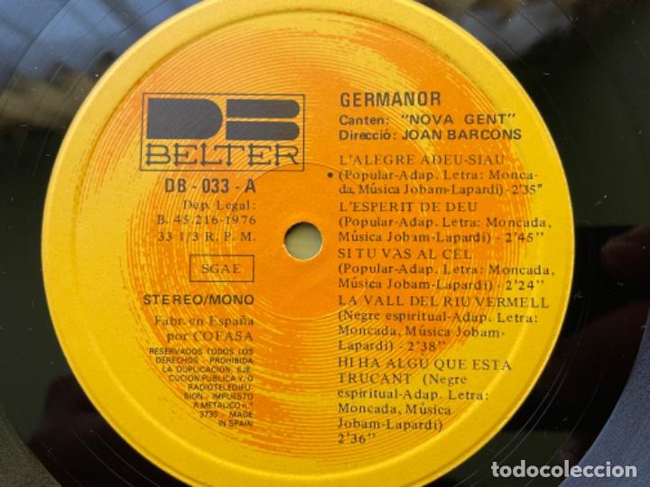 Discos de vinilo: GERMANOR - NOVA GENT - JOAN BARCONS - Foto 4