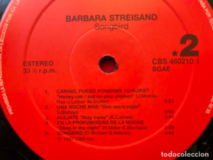 Discos de vinilo: BARBARA STREISAND - SONGBIRD - Foto 3