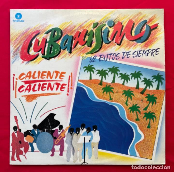 Discos de vinilo: CUBANISIMO - &iexcl; CALIENTE CALIENTE ! - 62 EXITOS DE SIEMPRE - 2 DISCOS - Foto 1