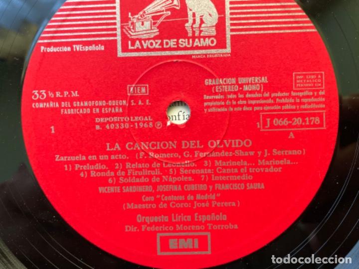 Discos de vinilo: LA CANCION DEL OLVIDO - Foto 6