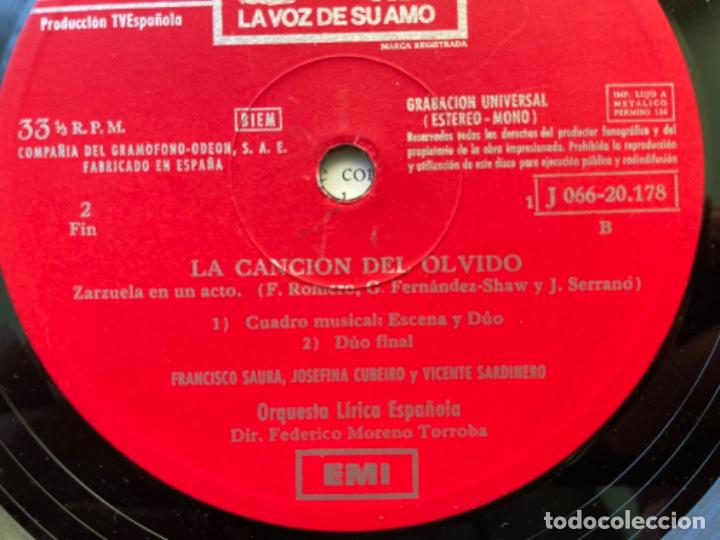 Discos de vinilo: LA CANCION DEL OLVIDO - Foto 8
