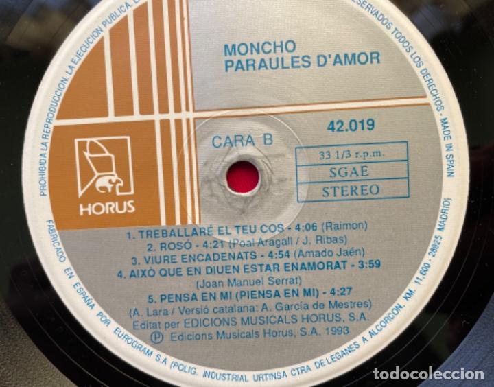 Discos de vinilo: MONCHO - PARAULES D&rsquo;AMOR - Foto 6