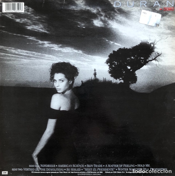 Discos de vinilo: DURAN - NOTORIUS - Foto 2
