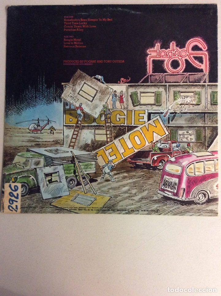 Discos de vinilo: Foghat. Boogie Motel. - Foto 2