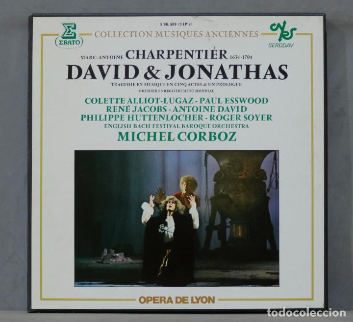 Discos de vinilo: CAJA LP. Corboz. David & Jonathas. CHARPENTIER - Foto 1
