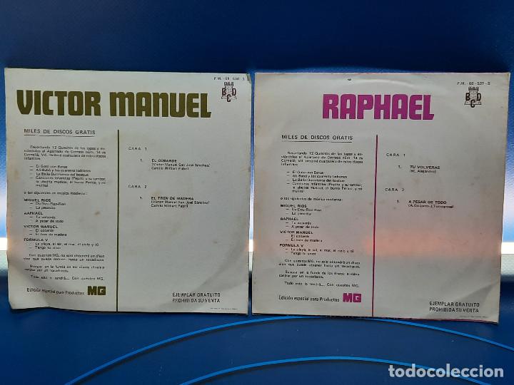 Discos de vinilo: 2 Singles, Raphael + Victor Manuel. BCD - Foto 2