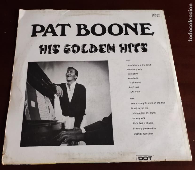 Discos de vinilo: PAT BOONE - HIS GOLDEN HITS - LP - Foto 2