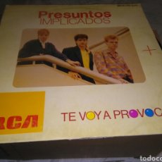 Discos de vinilo: DISCO VINILO PRESUNTOS IMPLICADOS. TE VOY A PROVOCAR. MAXI 1985. RCA. Lote 324844723