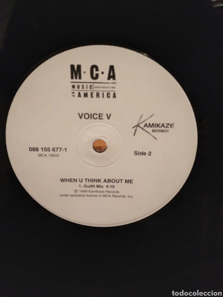 Discos de vinilo: VOICE V - WHEN UNTHINK ABOUT ME - US.99 - Foto 2
