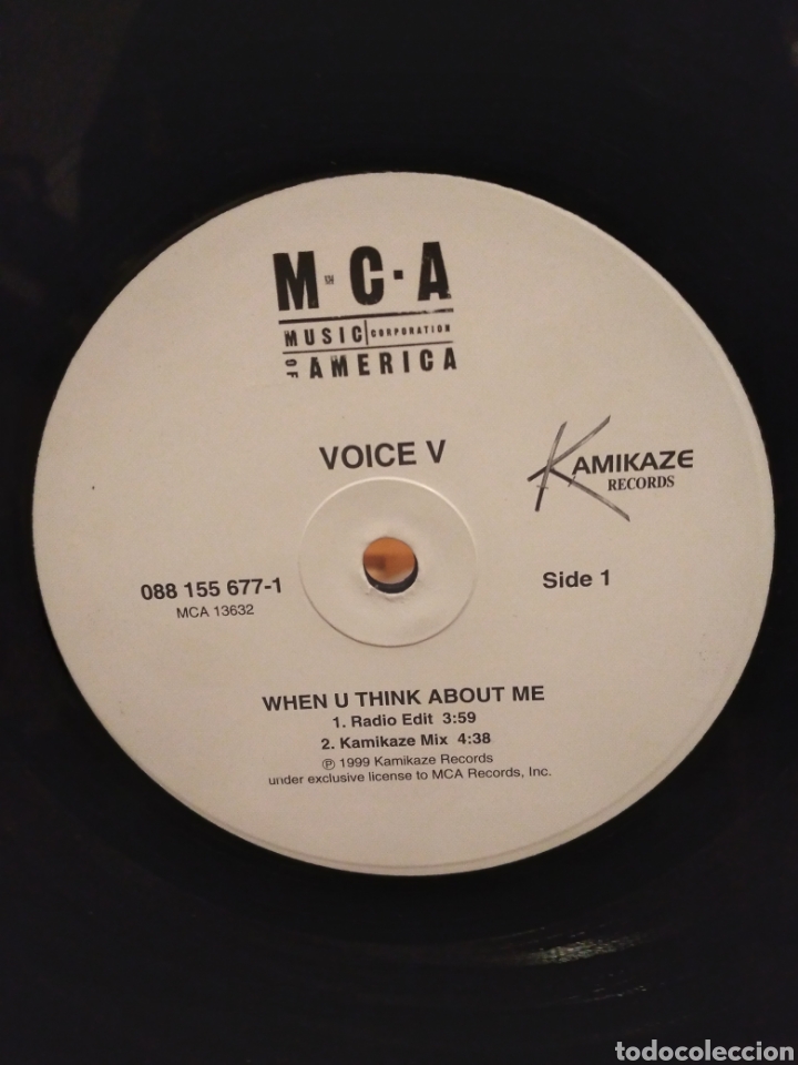 Discos de vinilo: VOICE V - WHEN UNTHINK ABOUT ME - US.99 - Foto 1