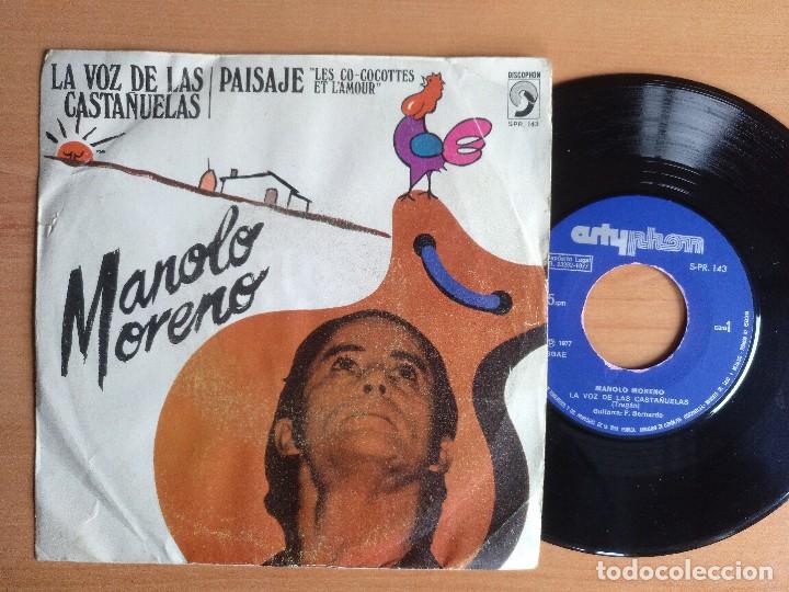 Discos de vinilo: MANOLO MORENO LA VOZ DE LAS CASTA&Ntilde;UELAS - Foto 1