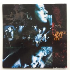 Discos de vinilo: SIMPLE MINDS ‎– REAL LIFE / SEE THE LIGHTS (LIVE) , UK 1991 VIRGIN. Lote 324920333