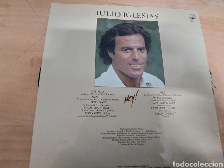 Discos de vinilo: Lp Julio Iglesias Hey - Foto 2
