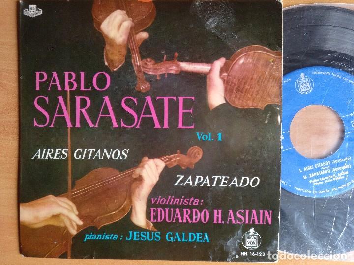 Discos de vinilo: PABLO SARASATE AIRES GITANOS EP - Foto 1