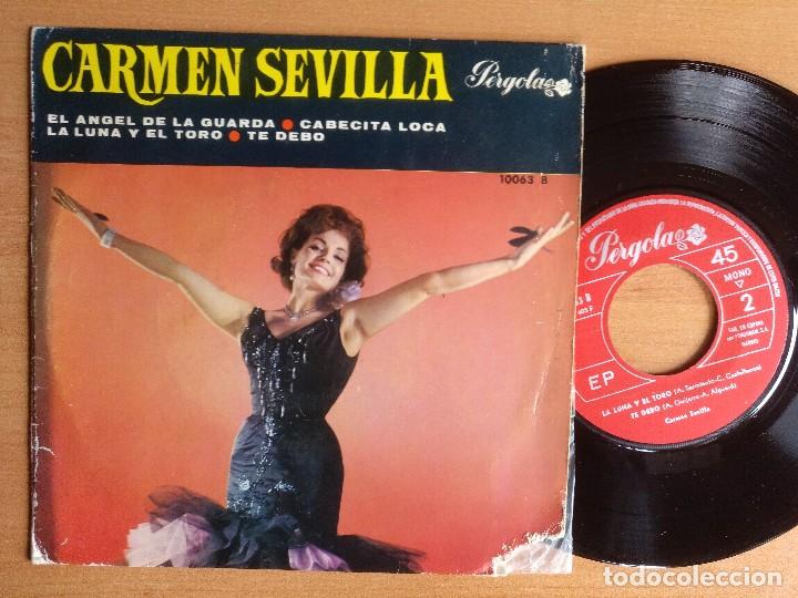 Discos de vinilo: CARMEN SEVILLA EL ANGEL DE LA GUARDA EP - Foto 1