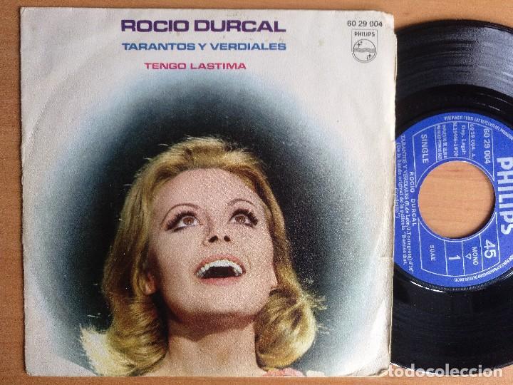 Discos de vinilo: ROCIO DURCAL TARANTOS Y VERDIALES SINGLE 1970 - Foto 1
